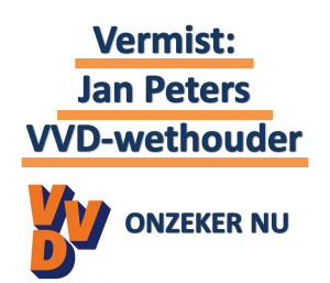 VVD - vermissing wethouder Jan Peters