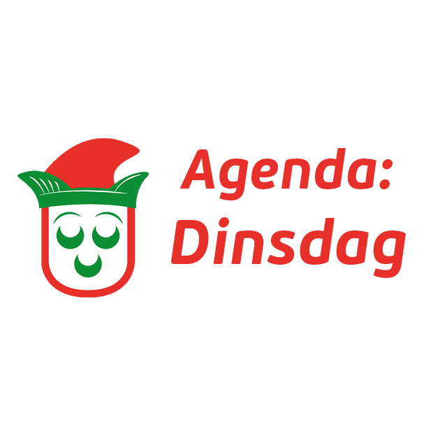 Agenda dinsdag