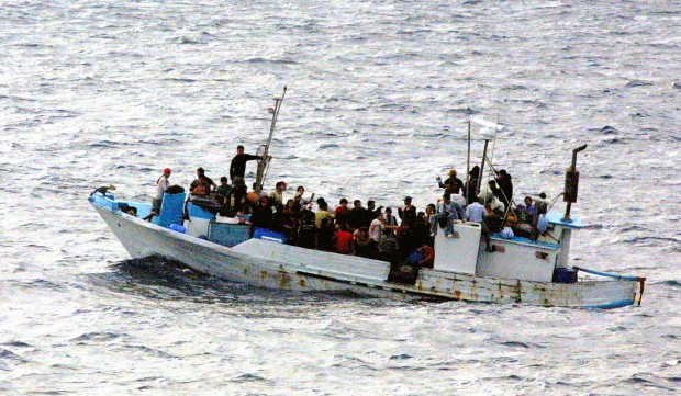 A distressed vessel discovered by the US Navy (USN) Oliver Hazard Perry Class Guided Missile Frigate USS RENTZ (FFG 46) 300 miles from shore with 90 people on board, including women and children. The RENTZ provided assistance and took the Ecuadorian citizens to Guatemala, from where they would be repatriated. (SUBSTANDARD)